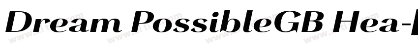 Dream PossibleGB Hea字体转换